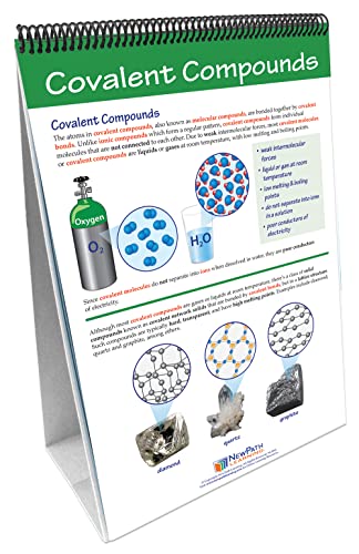 Image of NewPath Learning Atoms & Chemical Bonding Laminated, Double-Sided inchWrite-On /Wipe-Off inch Flip Chart - Set of 10, 12 inch x 18 inch Charts (34-6922)