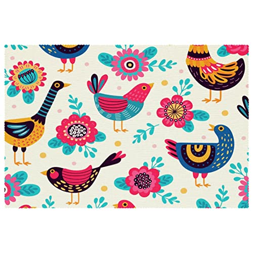 Set de table oiseaux anti-dérapant pour protéger la table de salle à manger des plats - 2