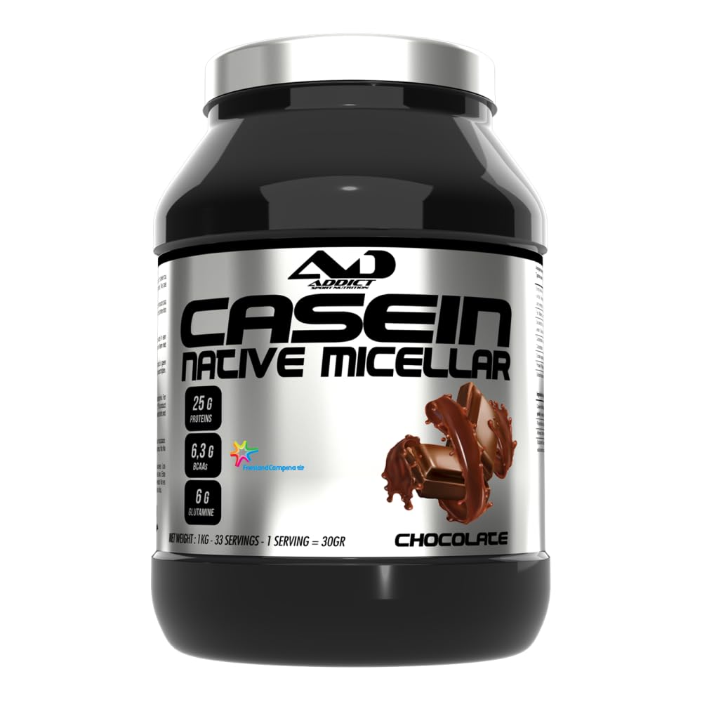 Addict Sport Nutrition | Casein Native Micellar (1kg) | Caséines | Protéines à diffusion lente - Chocolate