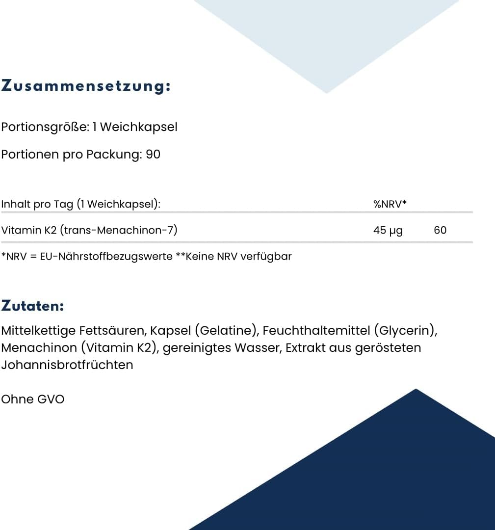 Life Extension - Low-Dose Vitamin K2 (MK-7) 45 mcg 2x 90 Softgels – erhält Knochenstärke, fördert gesunde Blutgerinnung