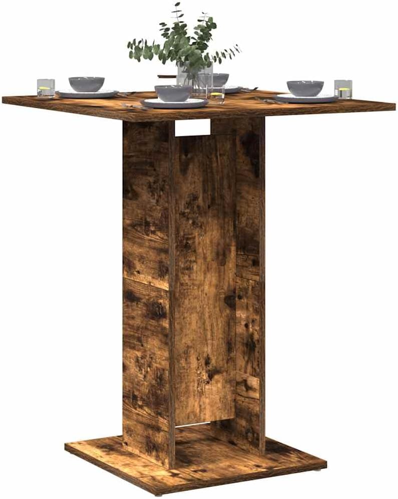 Assembled vidaXL Bistro Table in a dining setting with chairs and place settings