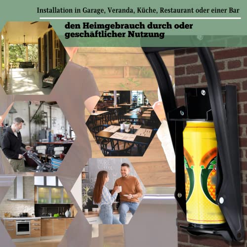 MinliGUY Dosenquetscher, Metall Dosenquetscher Recycling Werkzeug für Aluminium-Getränkedosen und Bierdosen, bis 500ml/330ml/250ml