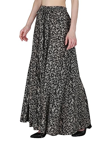 Image of Sttoffa Cotton Printed Women Wear Maxi Long Skirt 40 inch inch Full Length