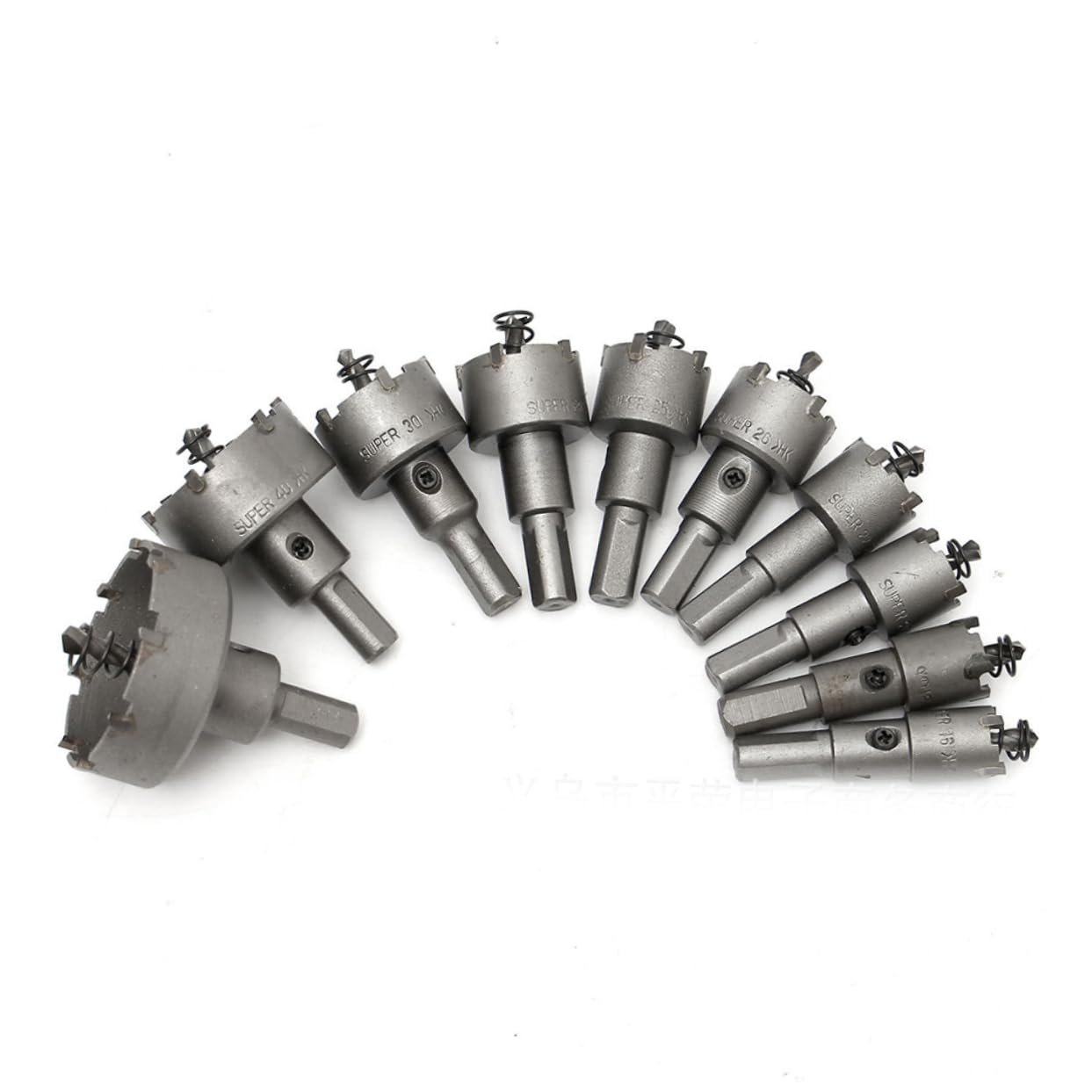 BESTonZON 10 Piezas brocas broca para metal tronzadora para metal perforadora para metal cortador de agujeros de metal aleación agujero de metal set de cuchillos perforar