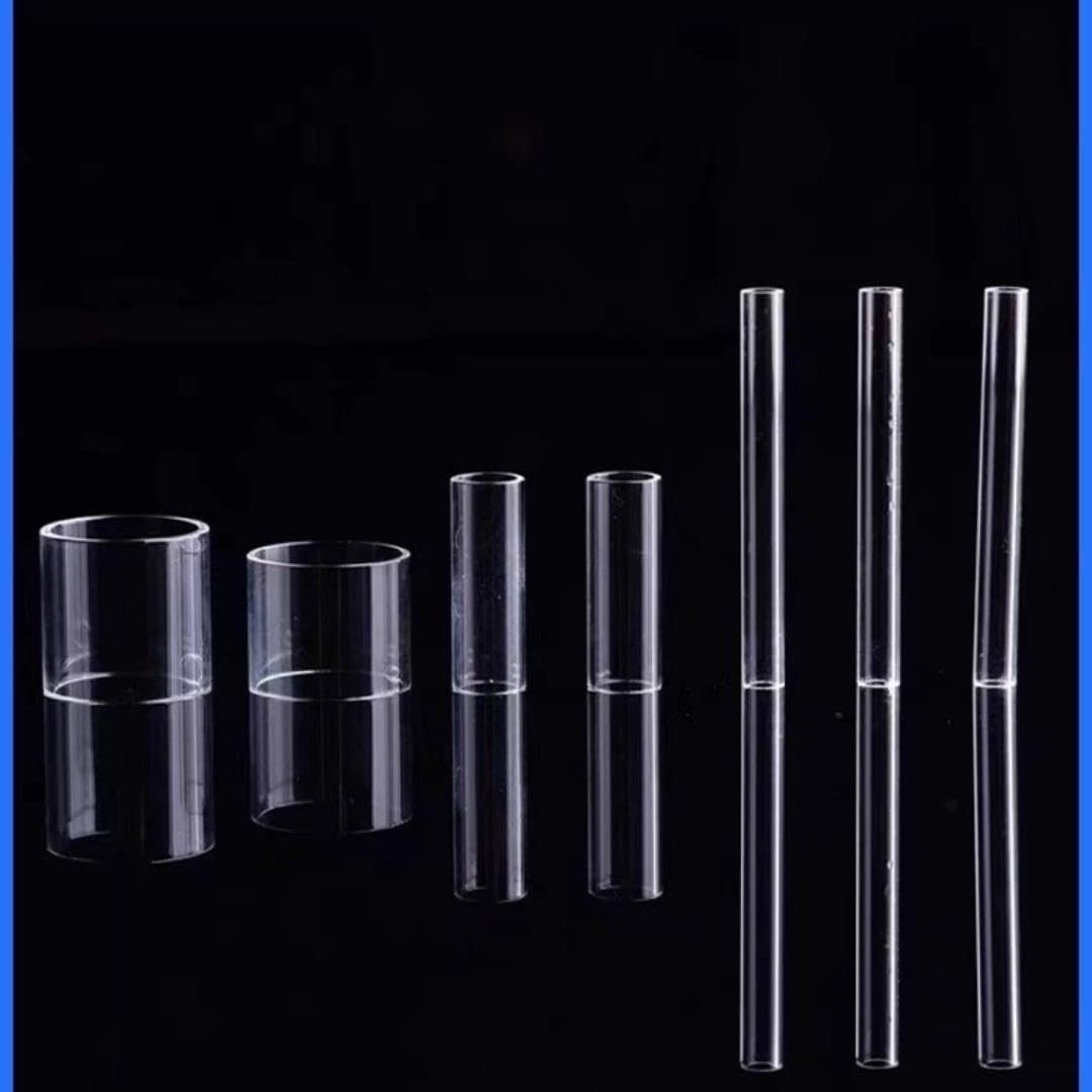Glasrohr mit hohem Borosilikatgehalt – Schauglas for chemische Rohrleitungen, 1 Stück(65mmx100mmx8-10mm)