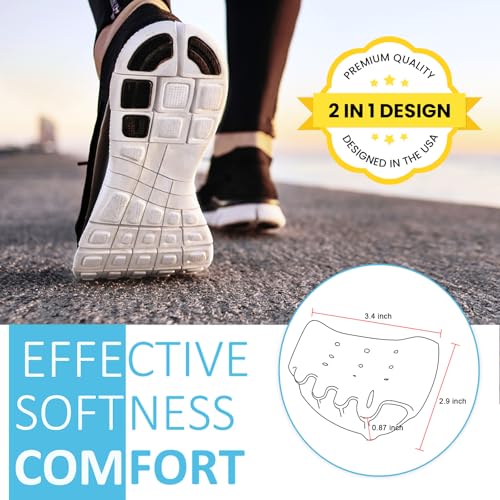 Image of Ball of Foot Cushions, (4PCS) Metatarsal Pads(White,Nude)