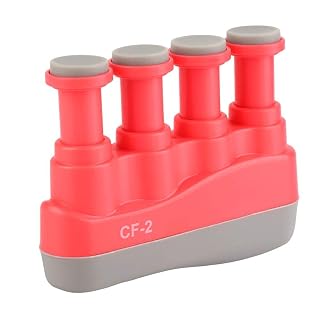 Exerciseur de doigts, Enfants Outil de Pratique de Doigt Force Tension Exerciseur à Main Réglable Guitare Piano(Red) - Les Beatles, Paul McCartney, John Lennon, RIngo Starr, George Harrison