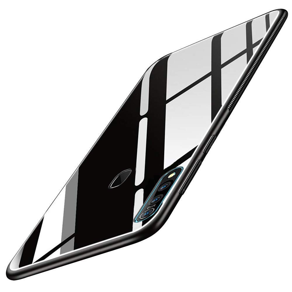 mobiHut Back Cover Case for Vivo Z1 Pro | Luxury Toughened Glass Cover with Soft TPU Sides with Anit-Skid Grip Protection (Hard Case) (Black) (B0C4TX4SJV) Amazon Price History, Amazon Price Tracker
