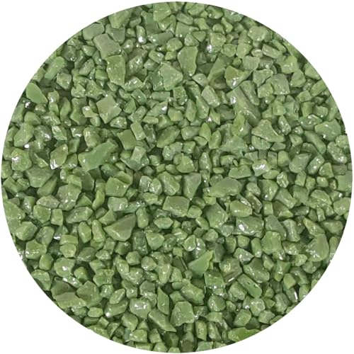 Youghiogheny Fusible Glass Frit Coarse Fern Green Opal 4oz Jar - 96 COE (4003)