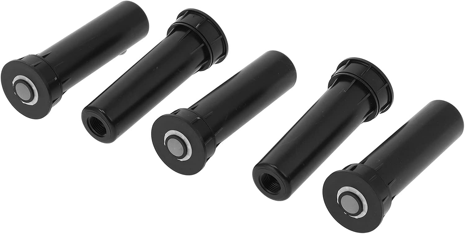 5PCS G1/2 Female Thread Buried Telescopic Sprinkler Head, Lawn Irrigation Spray Nozzle with Self - Cleaning Lift Column for Garden Yard Automatic Watering System