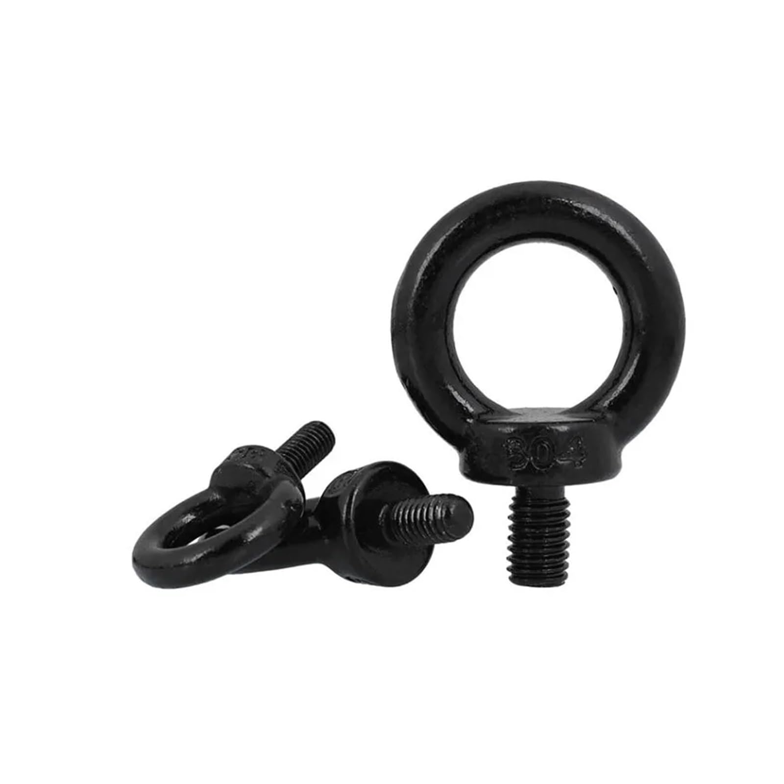 Cáncamos, cáncamos de alta resistencia, M3 M4 M5 M6 M8 M10 M12 M14 M16 M18 M20 M24 negro 304 anillo de acero inoxidable cáncamo de elevación tornillos de ojo de elevación marinos perno de anillo(M5x11