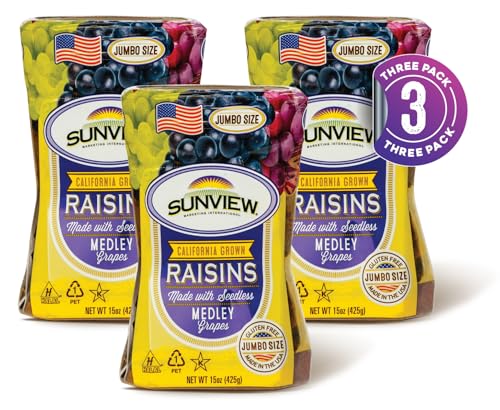 Image of Jumbo Seedless Medley Raisins - 3 15oz. Canisters