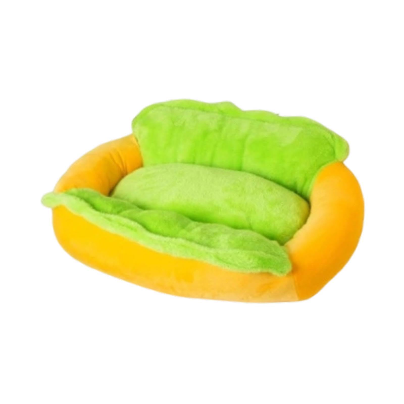 Cama para Perros Hot Dog, Cama Suave para Mascotas, fácil, acogedora y única para Perros pequeños, Cachorros y Gatos, y