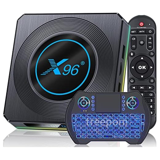X96 X4 Android TV Box 11.0, Android 11 TV Box with Amlogic S905X4 Quad-Core 64bits A55 1000M LAN Dual-WiFi 2.4G/5G, Android Box 4GB RAM 32GB ROM with Wireless Keyboard 8K/6K/AV1/3D/USB 3.0/BT 5.0