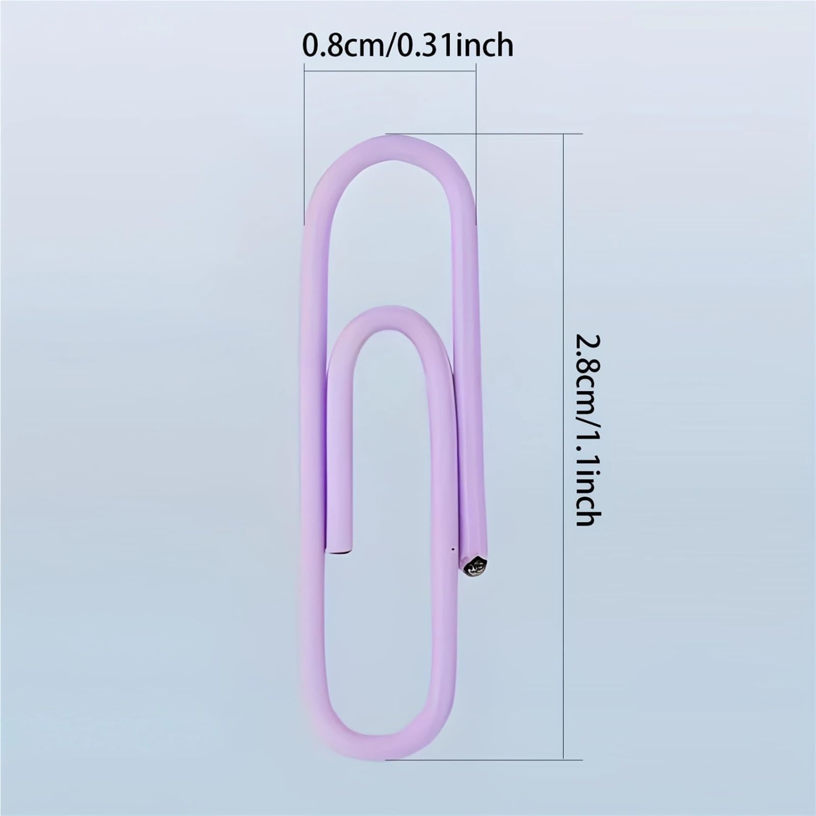 Lot de 900 trombones colorés antidérapants en métal, 28 mm, fournitures de bureau, école, maison