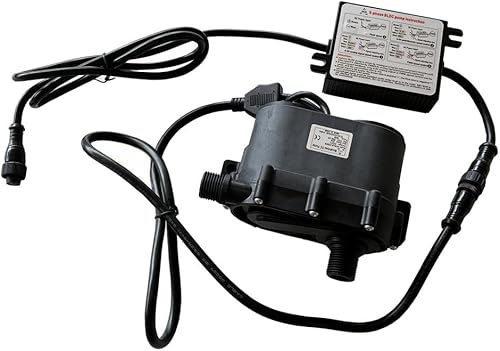 SHYSKY Bomba de agua de la cascada de la elevación alta 24VDC DC55JE-24320S 160W los 105.0 ft 105ft 528GPH sin escobillas dc bomba de agua,