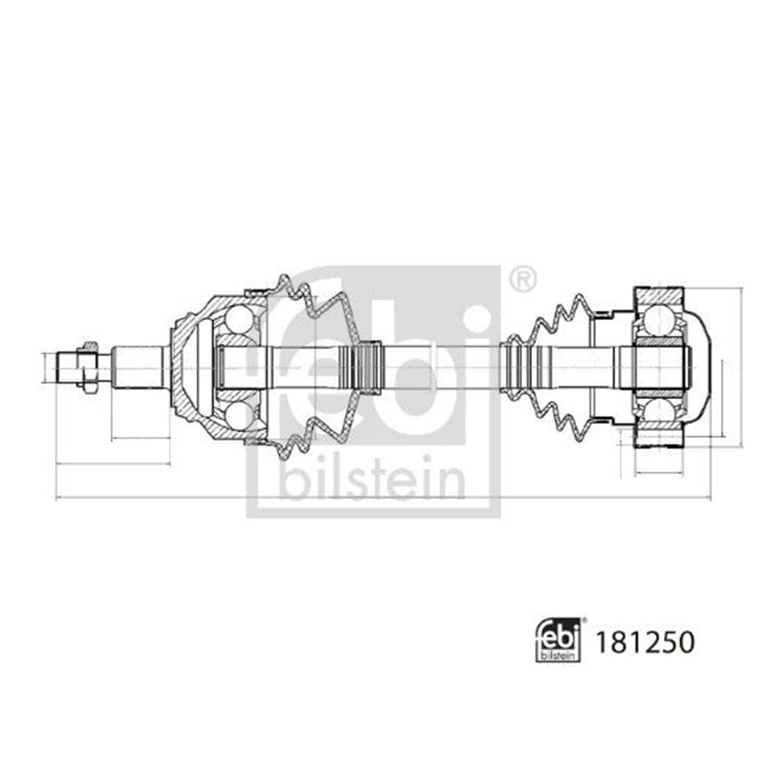 FEBI BILSTEIN Antriebswelle 181250