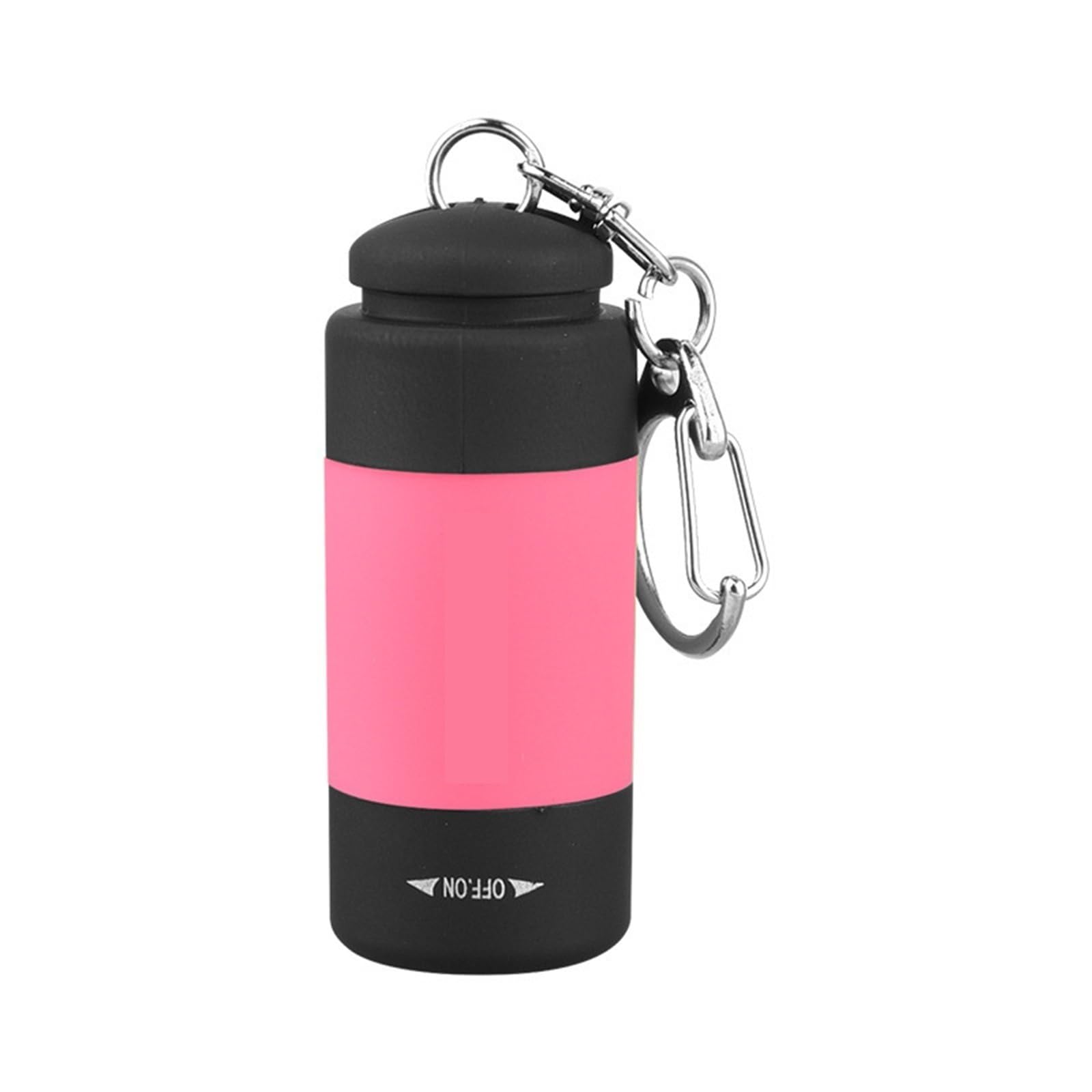 Rechargeable Torch, USB Rechargeable Keychain Flashlight Waterproof Mini LED Torch Light for Emergency for Camping,Hiking(Pink)