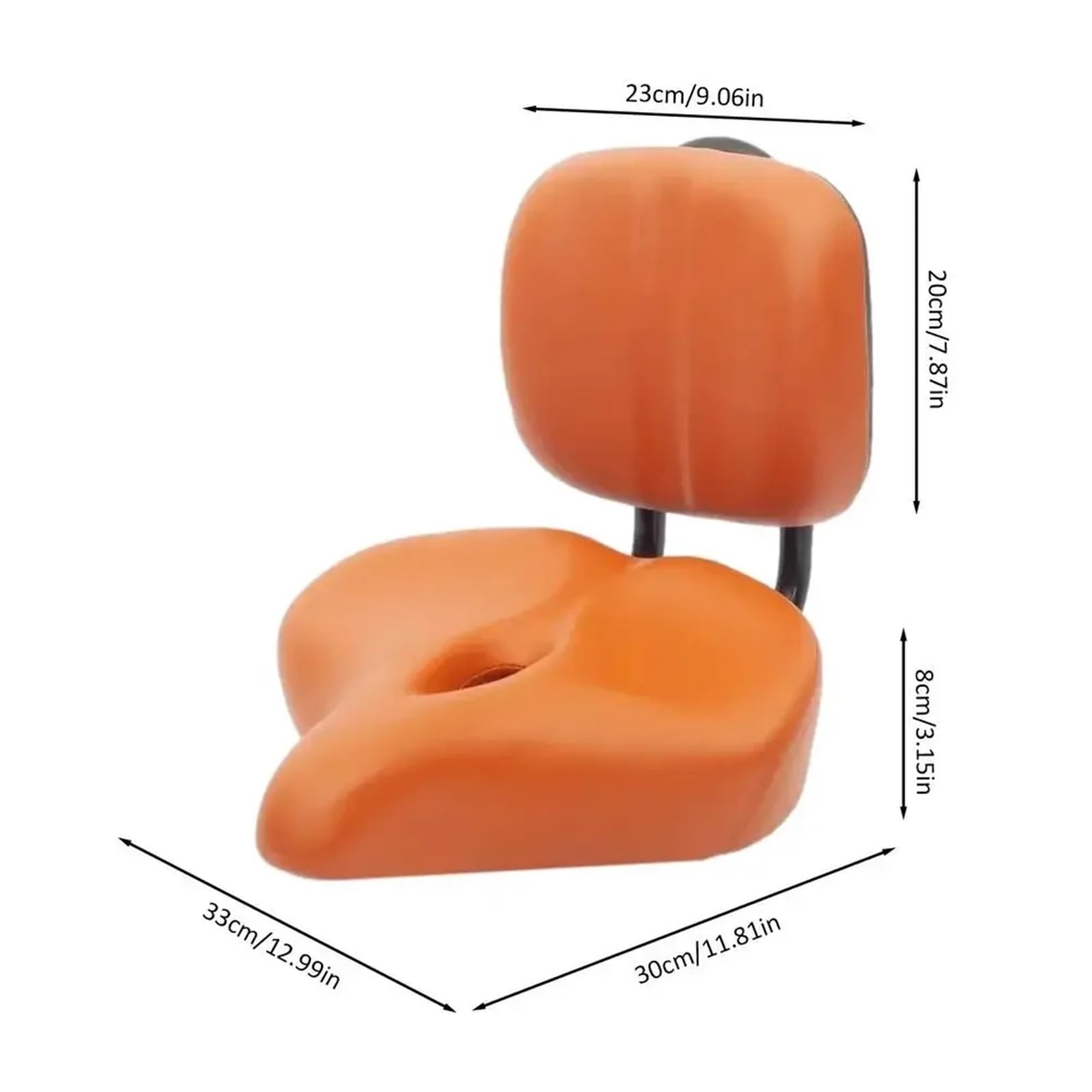 Siedzenia motocyklowe Siedzisko rowerowe z regulowanym oparciem szerokie wodoodporne skórzane maty absorbujące pokrowiec na siedzenie(1 Pcs Light Brown)