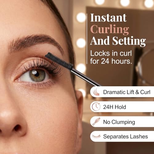 Image of 2026 Upgraded Volumizing & Lengthening Mascara for Women, Smudge-Proof Buildable Formula, 3D Curling Effect, Washable, Ideal for Thinning Lashes & Sensitive Eyes,Brown