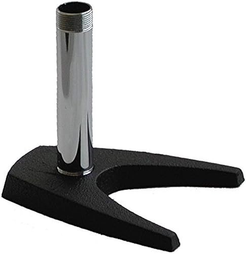 Audio2000'S AST4211 - Soporte para micrófono de escritorio con base de hierro fundido en forma de U
