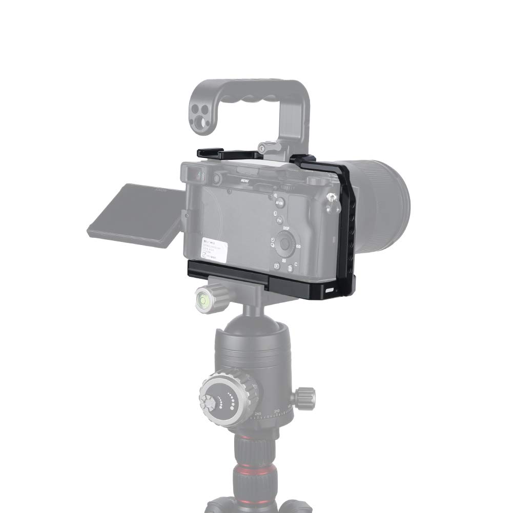 NICEYRIG Gabbia per fotocamera A7C per Sony A7C, Sony A7C M2, SONY A7CR, con slitta fredda NATO e foro di posizionamento per accessori da 3/8"-16
