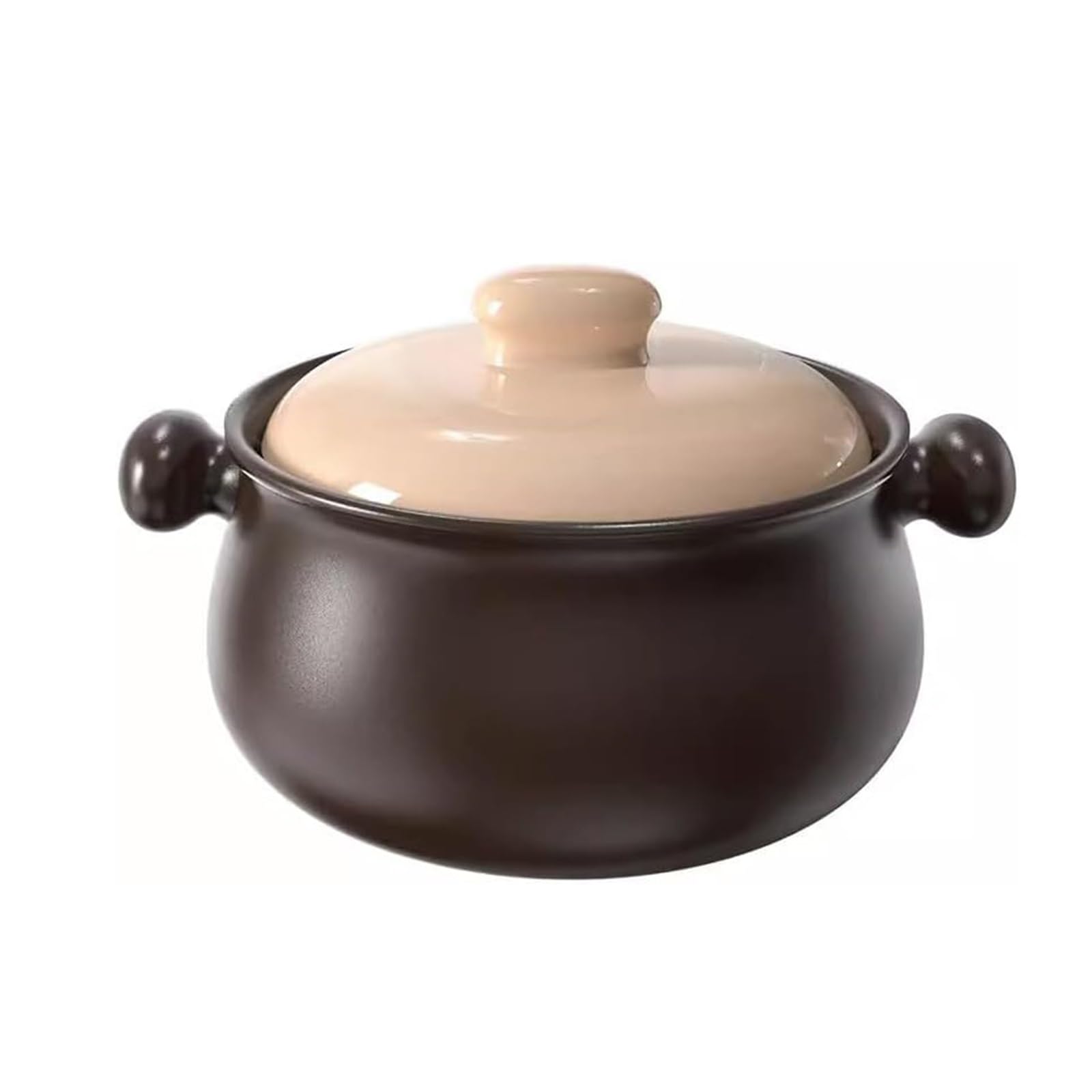 Ceramiczny wolnowar, garnek kamionkowy z pokrywką, garnek do zupy do gulaszu, zupy, ryżu