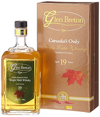 Glen Breton Rare 19 Years Old Canada's First Single Malt Whisky mit Geschenkverpackung (1 x 0.7 l)