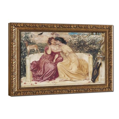 Cadre à suspendre Sappho And Her Lover, impression sur toile premium