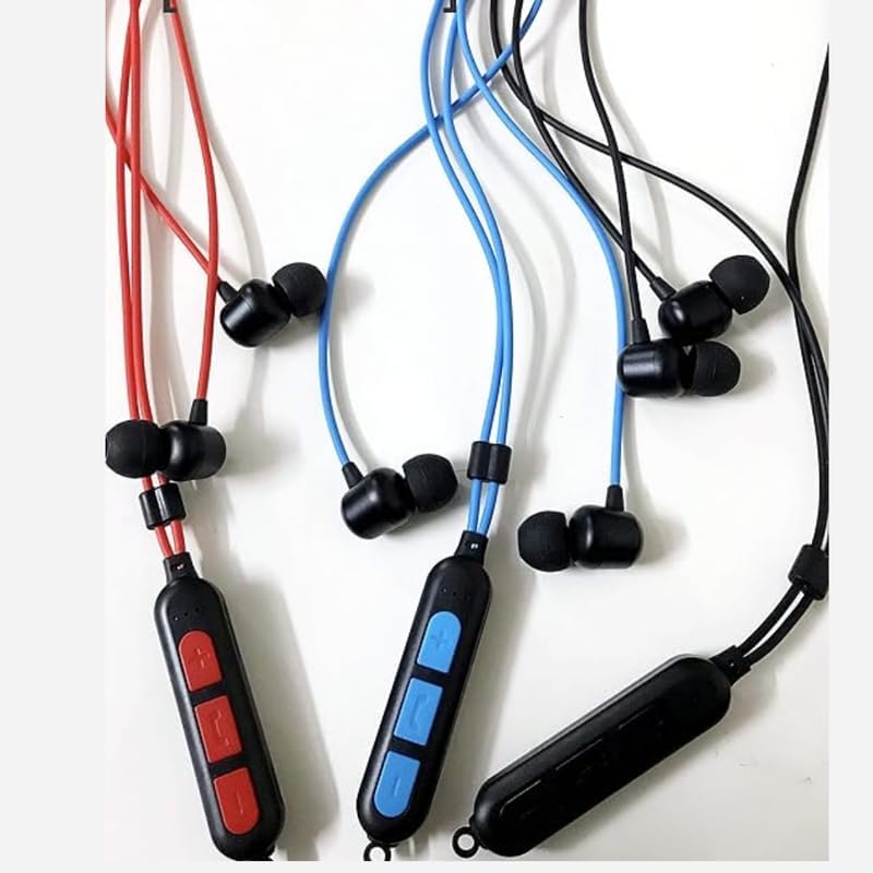 Image of Drumstone 𝟏𝟓 𝐘𝐞𝐚𝐫𝐬 𝐆𝐮𝐚𝐫𝐚𝐧𝐭𝐞𝐞 4D Bass Magnetic Neckband Wireless Bluetooth Earphones - Stereo Sound, Hands-Free Mic, TF Card Slot - Noise Cancelling, Sweatproof - Ideal Gift