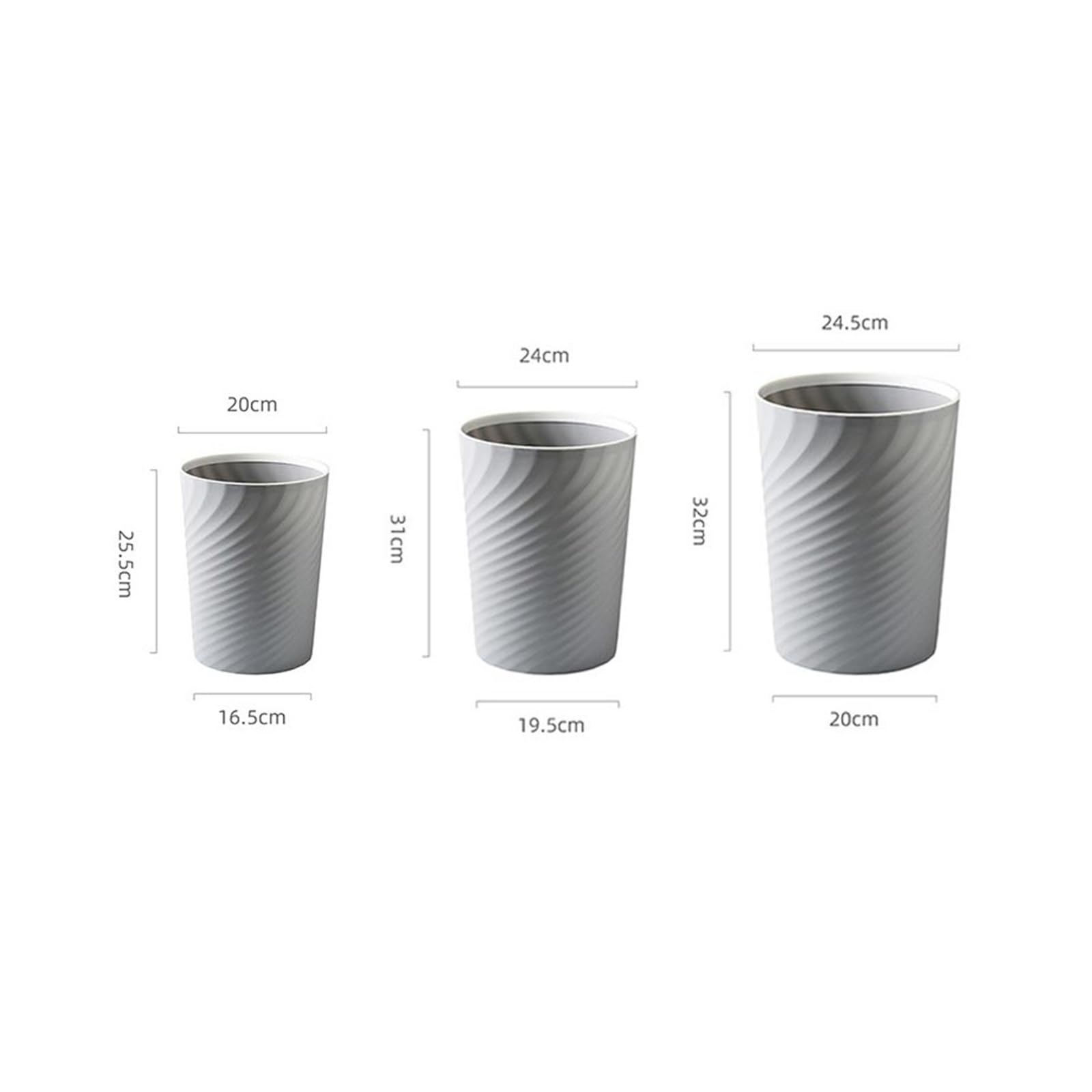 tDZP7yWpc Papelera Papelera Cocina, Baño, Salón, Oficina(Negro,Pequeño)