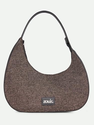 Image of ZOUK Pixi Small Shoulder Bag | Vegan Leather Evening Bag for Women with Shoulder Strap, Zip Closure & Water-Resistant Lining | Stylish Handcrafted Purse |