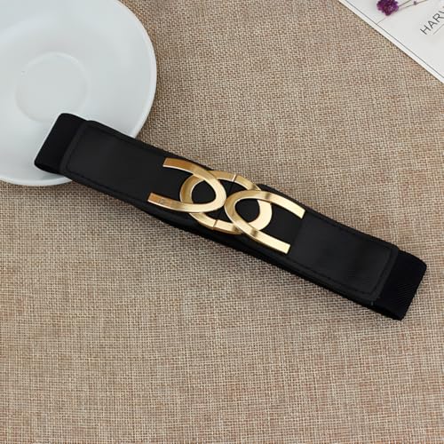 Women's Stretchy Belt Wide Waist Cinch Belt 50s 2.8cm Wide Elastic Belts4