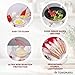 Silicone Cooking Utensils Set, Premium Beech Wood Handle Kitchen Gadgets Utensil Set, Non-Stick Kitchen Utensils Spatula, Tongs, Turner, Whisk, Brush, Spoon, BPA FREE, 446°F Resistant (Red)