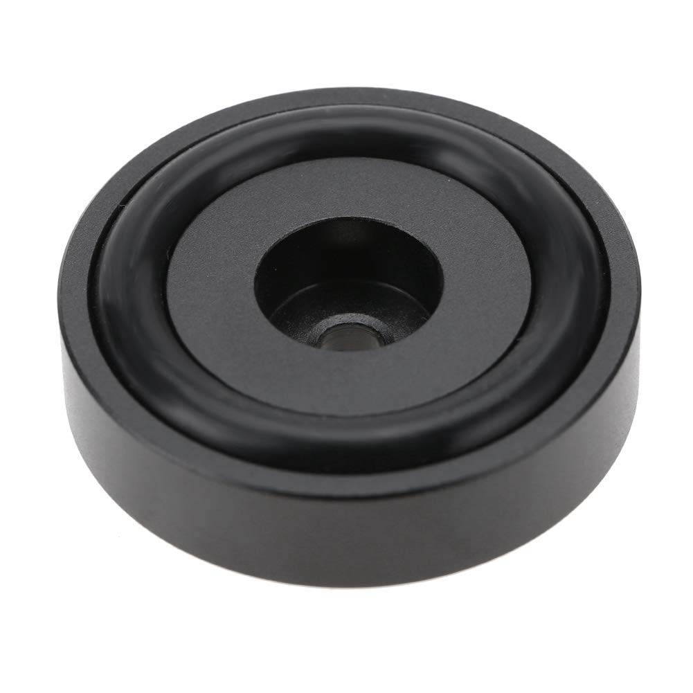 Garsent 4 szt. podkładki do wzmacniaczy, 40 x 10 mm, stop aluminium, uniwersalne, miedziane, kolce, podkładki, izolacja, piaskowanie, wzmacniacz, podkładki, stopy, czarne, 4 szt