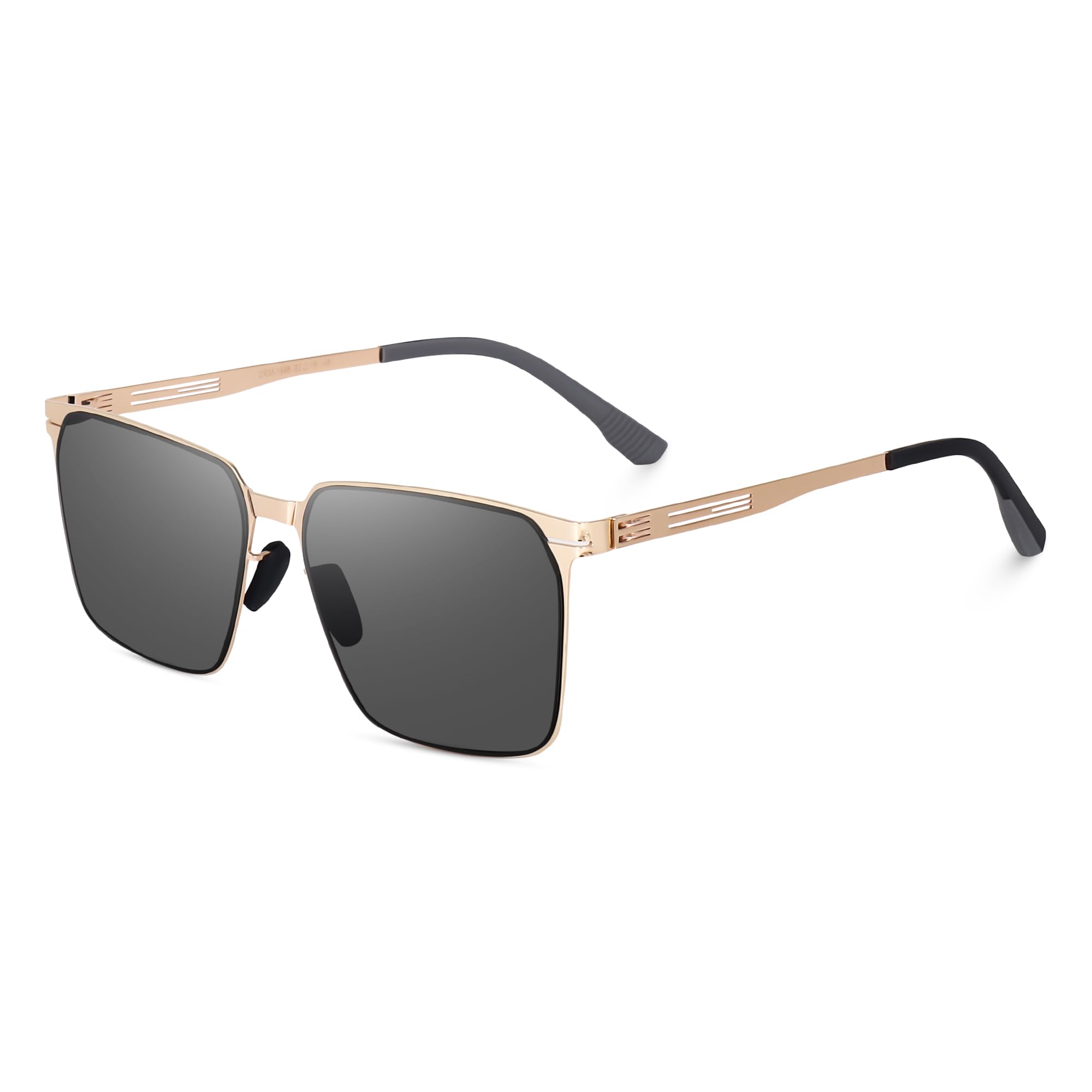 UV Protected Rectangular Sunglasses for Men & Women | Latest Trendy Design | Lightweight & Stylish Eyewear (Large Size)-image-45
