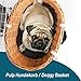 Pulp + KLICKfix Hundekorb Doggy Basket für alle Gepäckträger geeignet - inkl. Kissen und Regenhaube