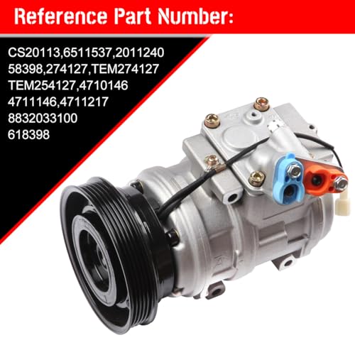 Image of cciyu Air Conditioning Compressor for Toyota Camry 2.0L 2.2L 1987-1991