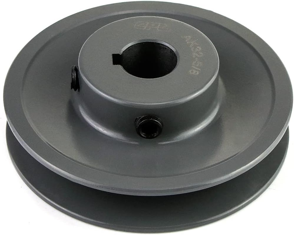 QWORK Single Groove Web Sheaves, 3.25" OD 5/8" Bore V-Belt Sheave for V-Belt, AK3258