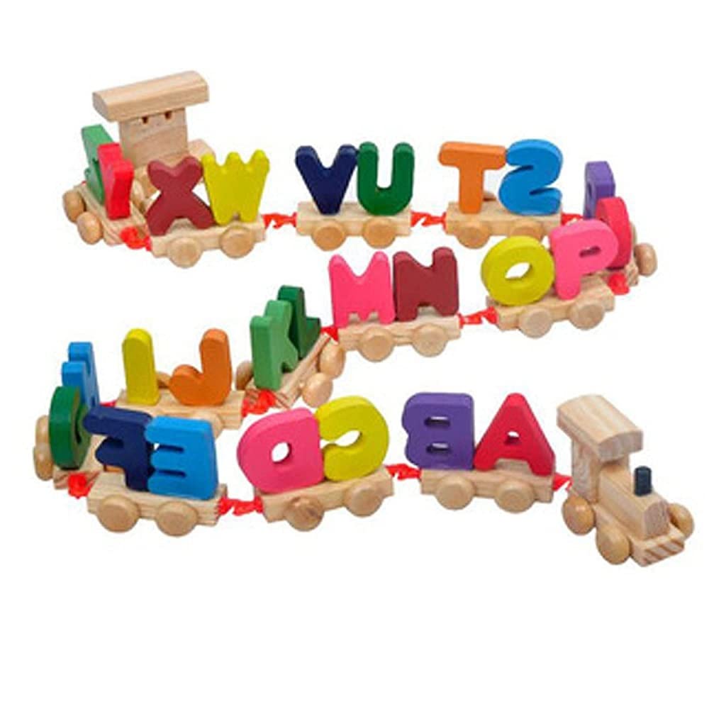Wooden Alphabet Double Letters Train (A-Z) English Vocabulary Building Train Set Early Educational Toys Kids 2+ Years for Boys & Girls (Multicolor) 4 (B0BNQBYB2G) Amazon Price History, Amazon Price Tracker
