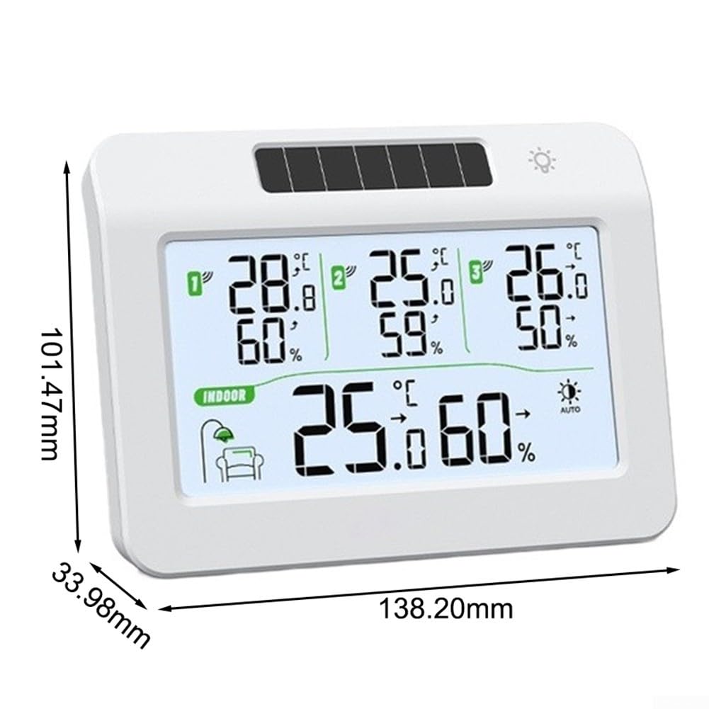 Set Termoigrometro Fotovoltaico con 3 Trasmettitori Monitoraggio