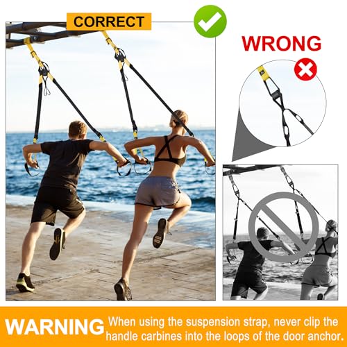 Andrsan ASRTK10 Home Resistance Training Kit, Resistance Trainer Fitness Straps For Full-Body Workout thumb #7