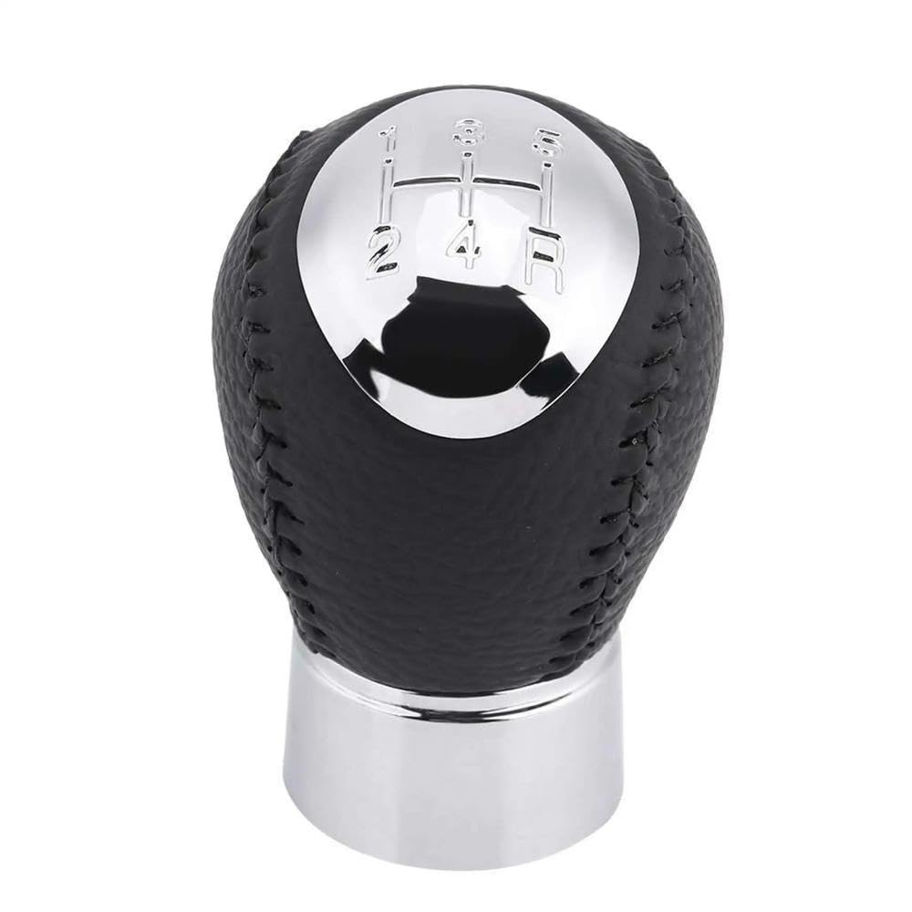 YDXHERTA 5/6 Speed Car Shift Gear Knob Leather Boot Gaitor for Mazda 6 2002 2003 2004 2005 2006 2007 Car Styling Accessories Auto Parts(5 Speed Black line)