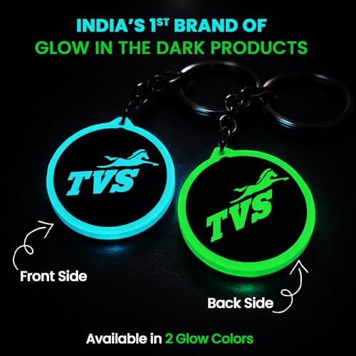 Image of Mi Glow Store Glow in Dark Keychain for Bike Men | Gift for Man | Bike Accessories | Charges in Light Glows in Dark | Key chain for Bike
