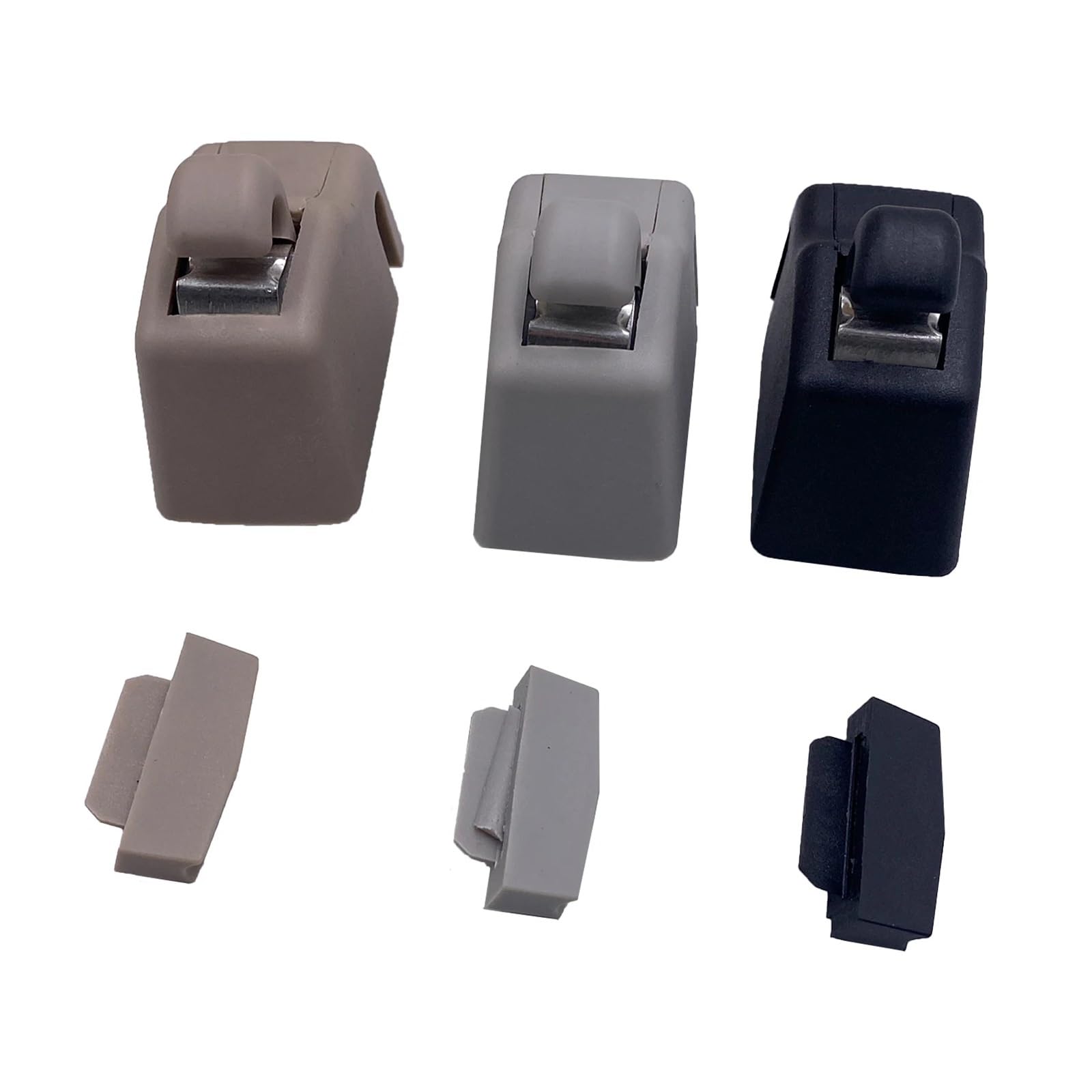 Gancio di fissaggio per aletta parasole, per Porsche, per CAYENNE, per, per Q7, per VW, per Touareg 2011 2012 2013 4L0859561 4L0859562 Clip per aletta parasole (nero)