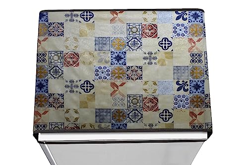 Image of Stylista Refridgerator top Cover Suitable for Samsung RT28C3452CU /HL, 236 Liter Fridge, Dimension (WXD) 65x111 CM, Mosaic Pattern Yellow