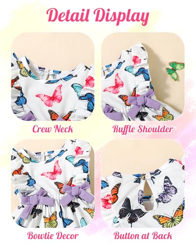 Mioglrie Baby Girl Dress Summer Girl Clothes Infant Outfits Ruffle Sleeveless Sundress Playwear Cute Dresses for Girls4