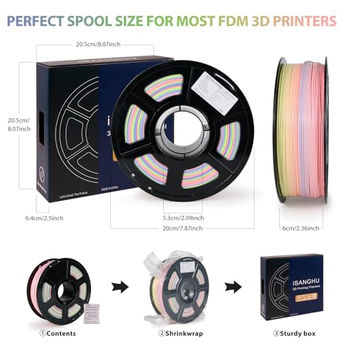 Image of Colored ASA Filament 1.75 + /- 0.02mm - UV /Rain /Heat Resistant Durable 3D Printer Filament, No Warping, Non Odor & Fumes - Perfect for Outdoor Functional Mechanical Parts, 1kg (2.2lbs) Spools