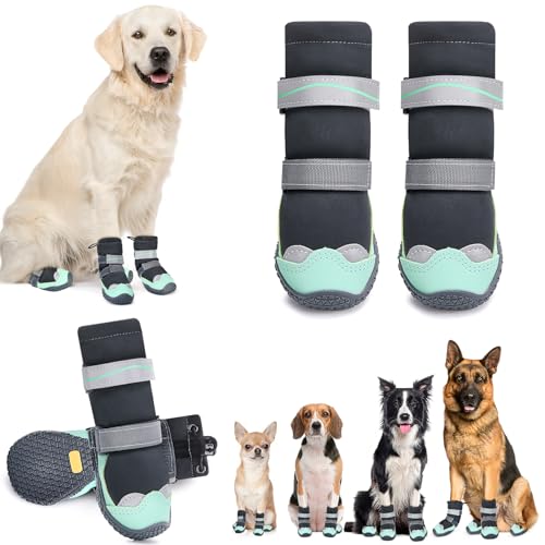 SlowTon Waterproof Winter Dog Snow Boots