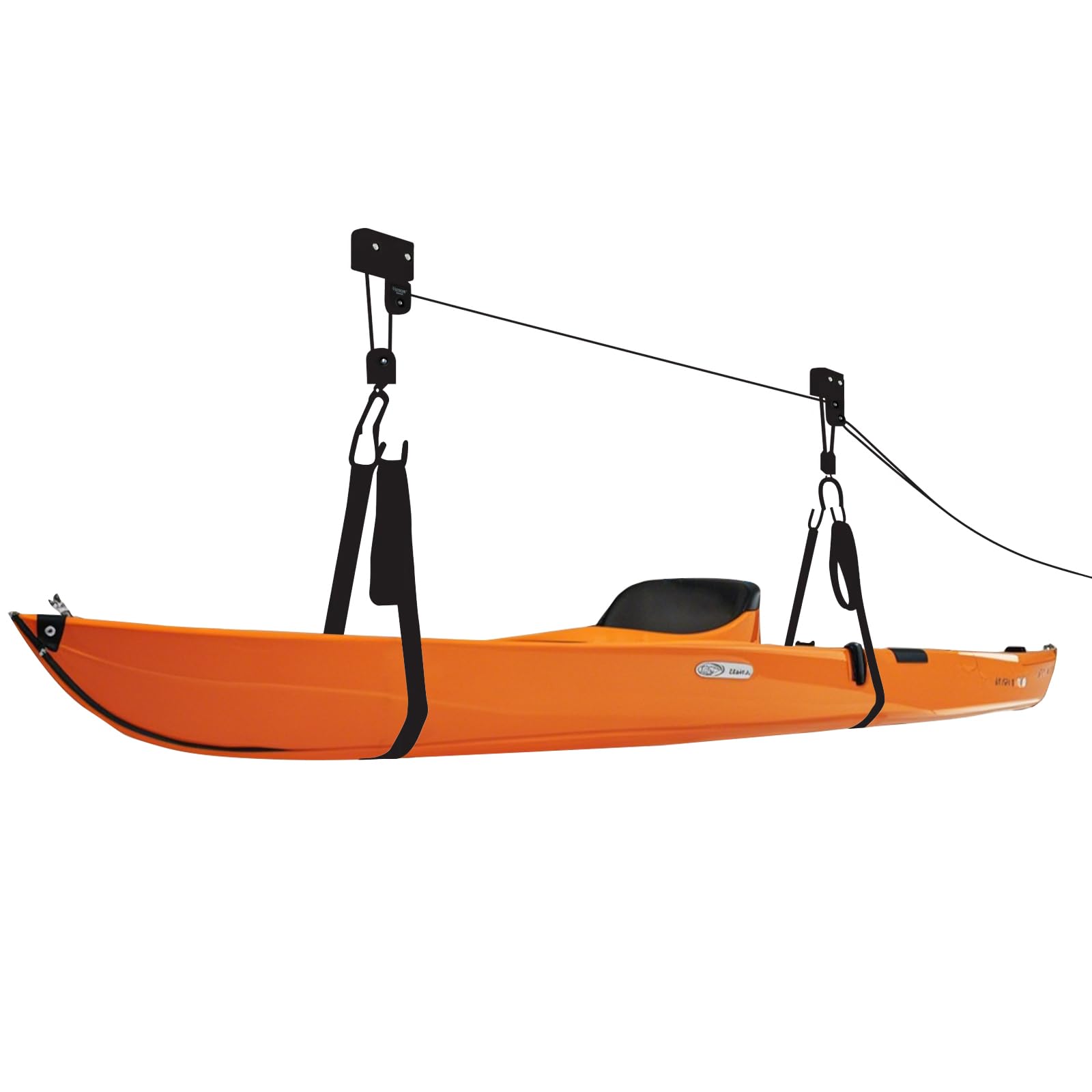 Hoteche Suspension pour kayak | Accessoires de kayak avec corde de 16 m | Support de plafond pour canoës et vélos | Charge maximale 57 kg